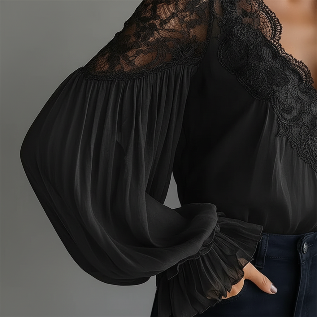 Dettaglio Maniche Balloon – Nera